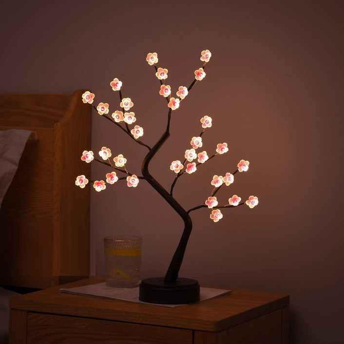 아이디어하우스 LED 감성 나무 무드등, 매화등