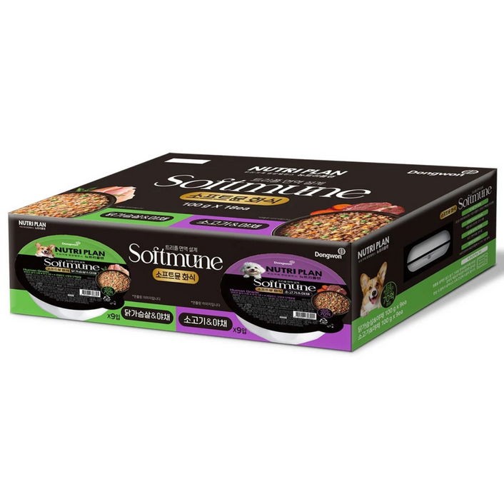 뉴트리플랜 소프트뮨 화식 애견용 100GX18 코스트코, 100g, 18개