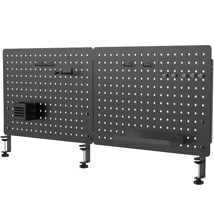 카멜마운트 다용도 파티션 타공판 1160 x 501 mm, 1개, 블랙
