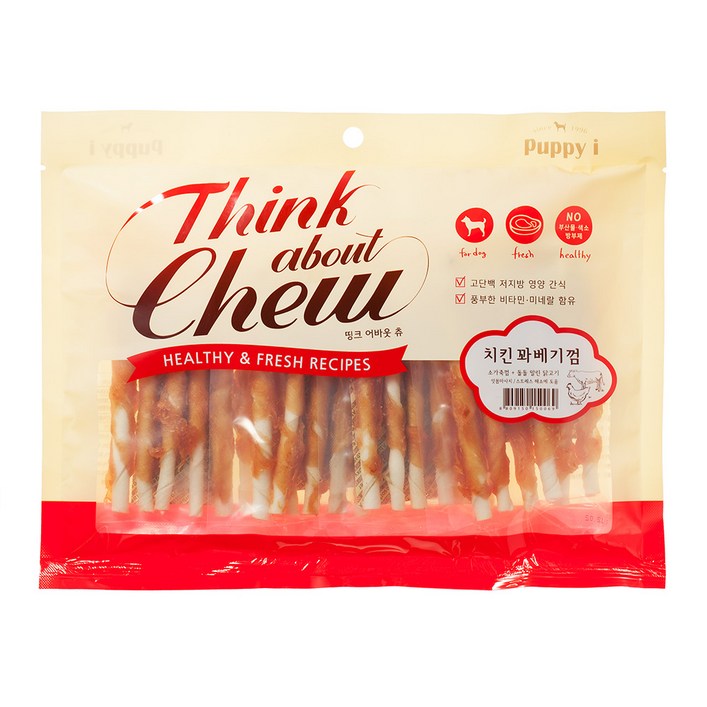 퍼피아이 강아지 띵크 어바웃 츄 꽈베기껌