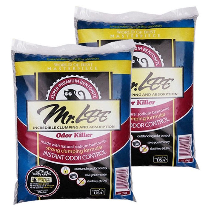 미스터리 오더킬러 고양이 모래, 7kg, 2개, 오더킬러향