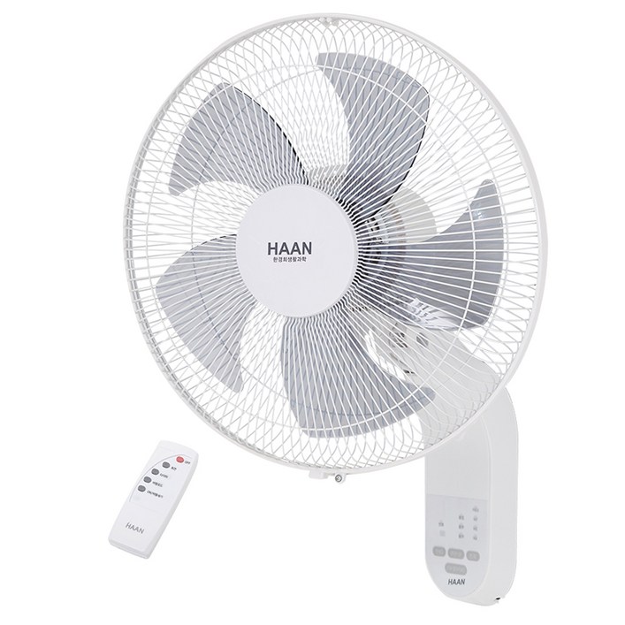 한경희생활과학 벽걸이형 리모컨 선풍기 HEF-4800RC, HEF-4800RC