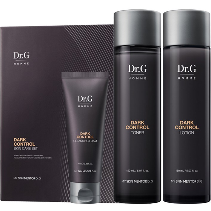 닥터지 옴므 다크 컨트롤 토너 150ml  로션 150ml  클렌징폼 70ml 세트, 1세트