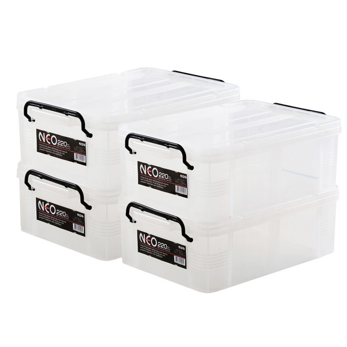 코멕스 네오 리빙박스, 단일 색상, 4개