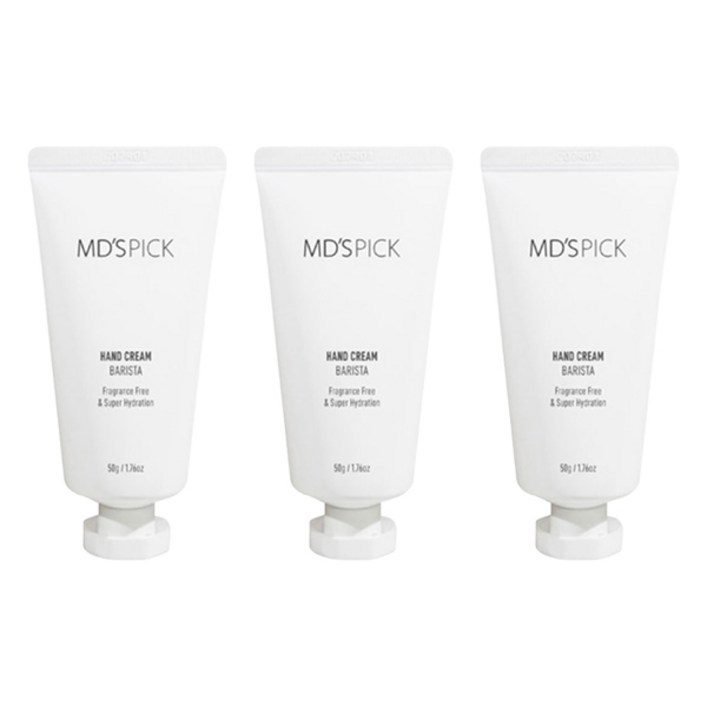 엠디스픽 바리스타 핸드크림 무향, 50g, 3개 엠디스픽 바리스타 핸드크림 무향, 50g, 3개