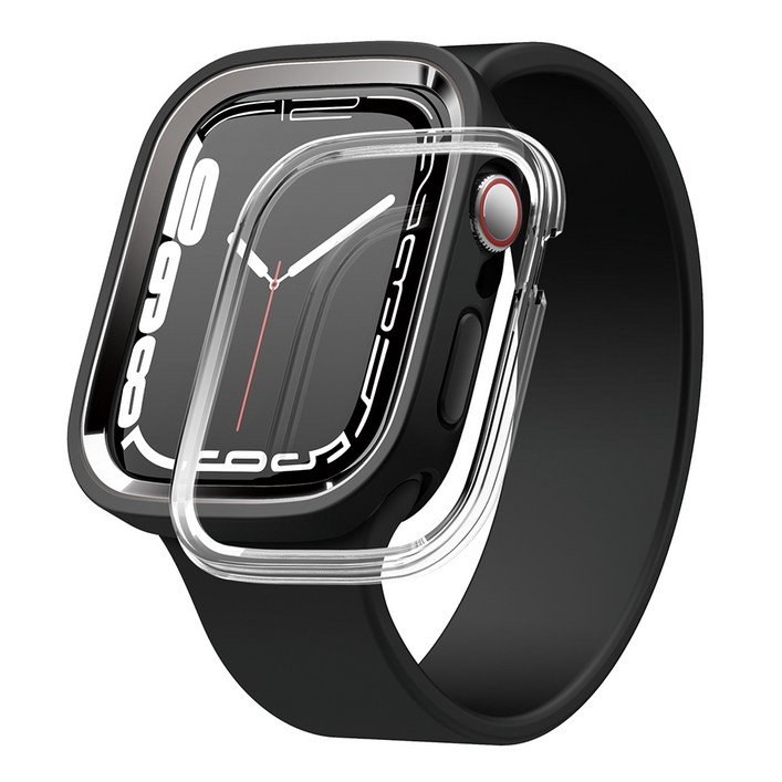 엘라고 애플워치 49  SE 13 듀오 케이스, 블랙  메탈다크그레이