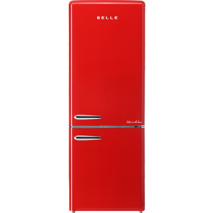 BELLE 레트로 글라스 250L 2도어 냉장고 방문설치, RC27ARD