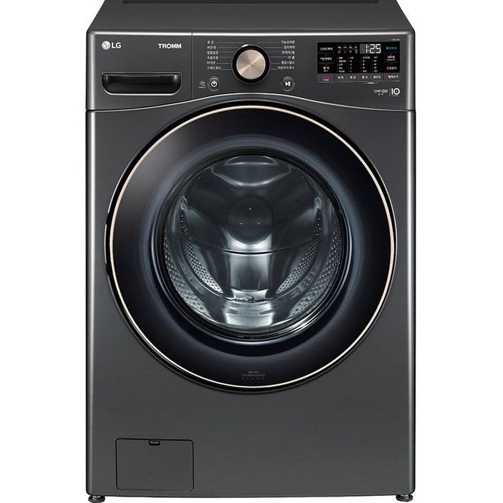 lg드럼세탁기 LG전자 트롬 드럼세탁기 F21KDLP 21kg 방문설치, 블랙 스테인리스, F21KDLP