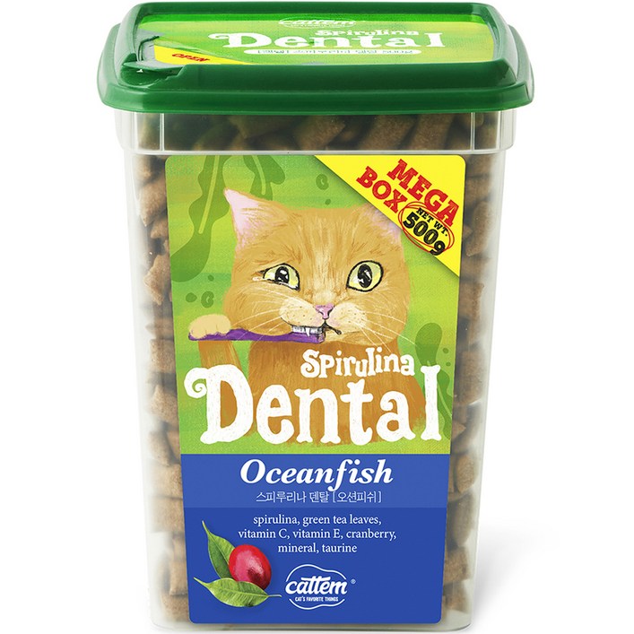 캣템 고양이 스피루리나 덴탈 간식 메가박스