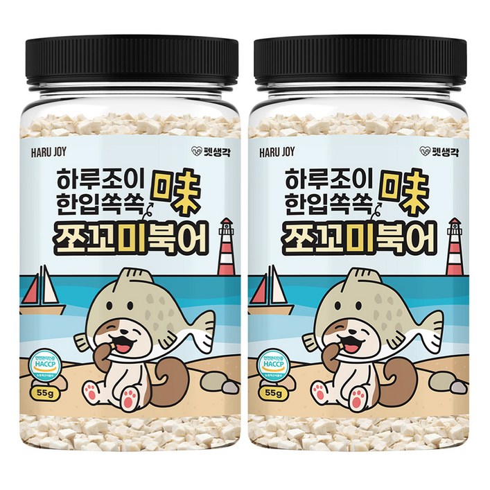펫생각 강아지 하루조이 한입쏙쏙 쪼꼬미북어, 북어, 55g, 2개 펫생각 강아지 하루조이 한입쏙쏙 쪼꼬미북어, 북어, 55g, 2개