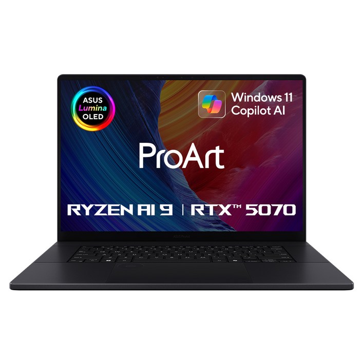 에이수스 2025 프로아트 P16 라이젠AI 라이젠AI 300 시리즈 지포스 RTX 5070, 나노블랙, 3TB, 64GB, WIN11 Home, H7606WP-ME042W