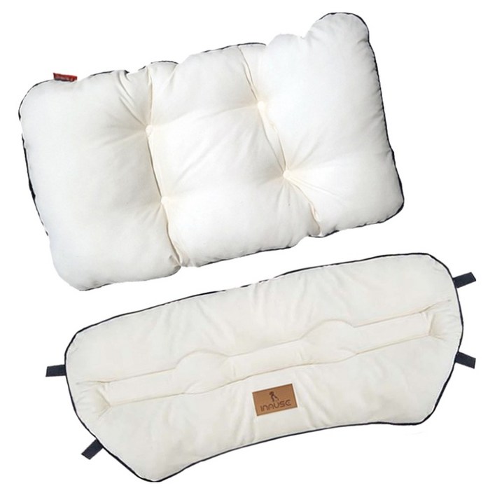 인뮤즈 강아지 유모차용 가드  방석 세트, 아이보리, 1세트