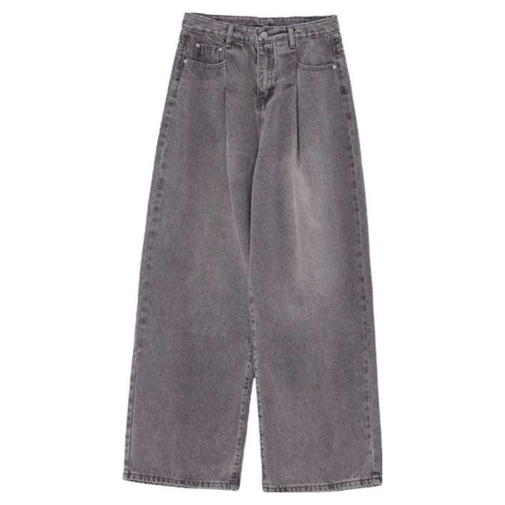 시크폭스 여성용 카에아 핀턱 와이드 데님팬츠 52DP609