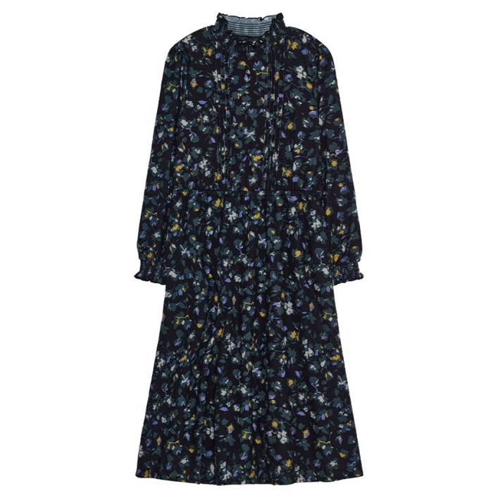 올리비아하슬러 플라워 하프넥 보온 롱 원피스 OHBWOP104