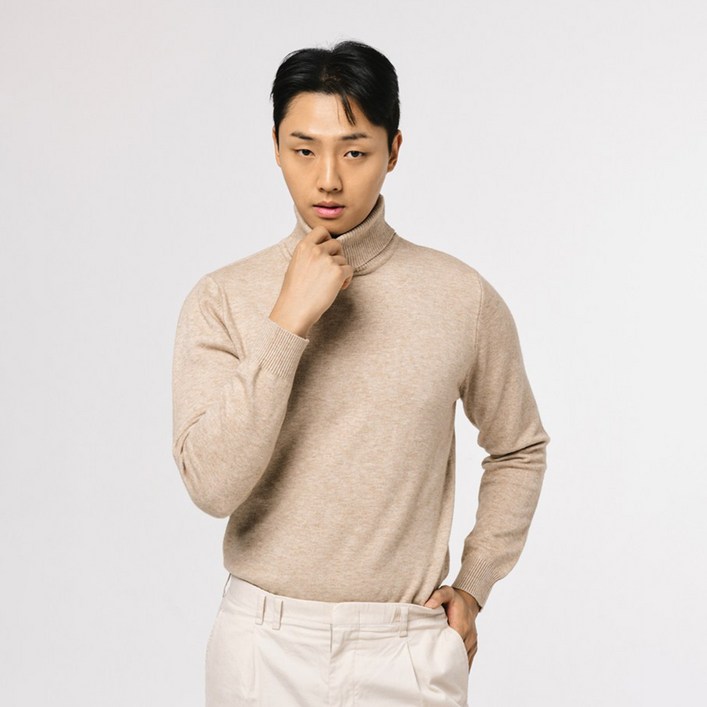 엘엑스티 남성용 소프트 울100 목폴라 터틀넥 니트 스웨터 엘엑스티 남성용 소프트 울100 목폴라 터틀넥 니트 스웨터