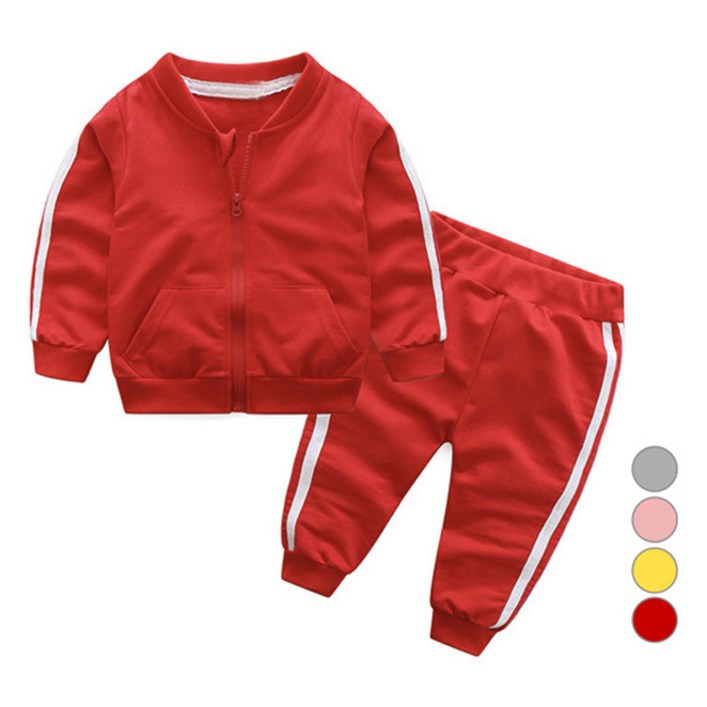 조이멀티 아동용 두줄 트레이닝 상하 세트