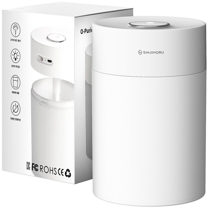 신지모루 오퓨리엠 테이블 미스트 USB 무드등 미니 가습기 600ml