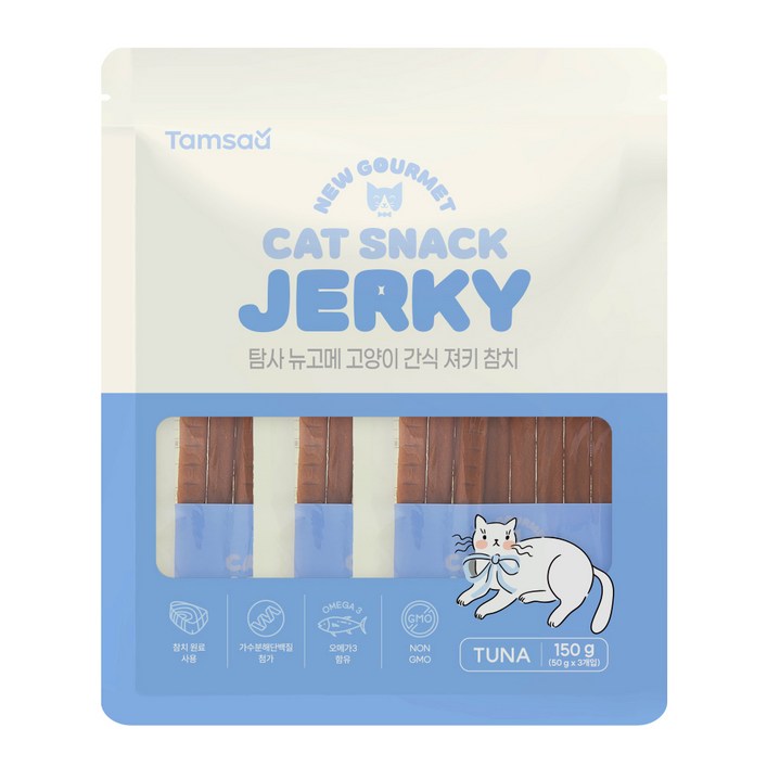 탐사 고양이 뉴고메 져키 간식