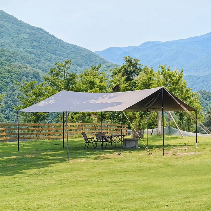 로티캠프 블랙코팅 렉타 타프