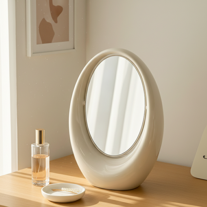 오레뉴 회전식 양면 탁상거울