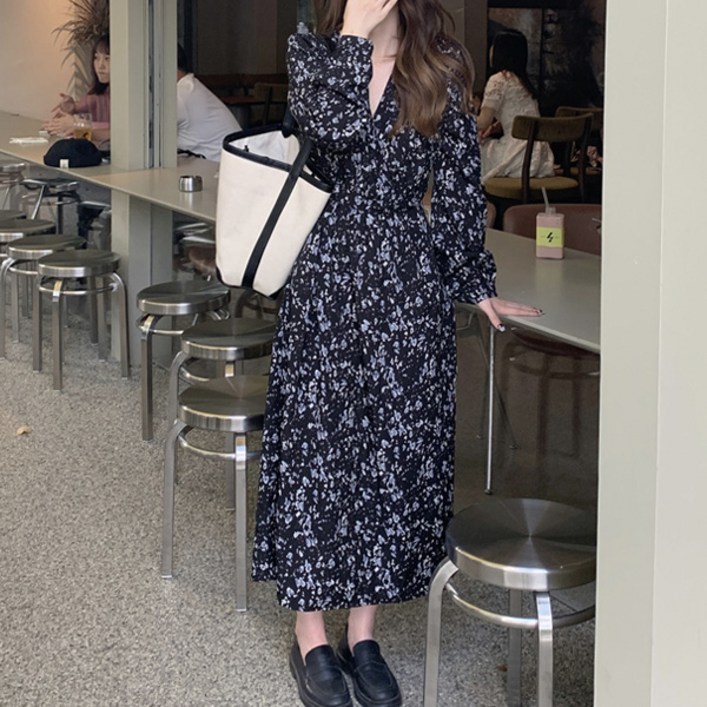 포플러앤씨 여성용 빌리어 빅사이즈 롱 원피스 P25FOPS070110