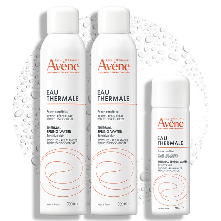 아벤느 오 떼르말 온천수 미스트 300ml 2p  50ml 세트, 1개