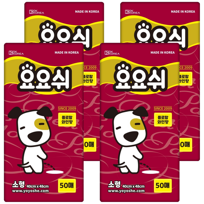 요요쉬 강아지 배변패드 플로랄와인향 요요쉬 강아지 배변패드 플로랄와인향