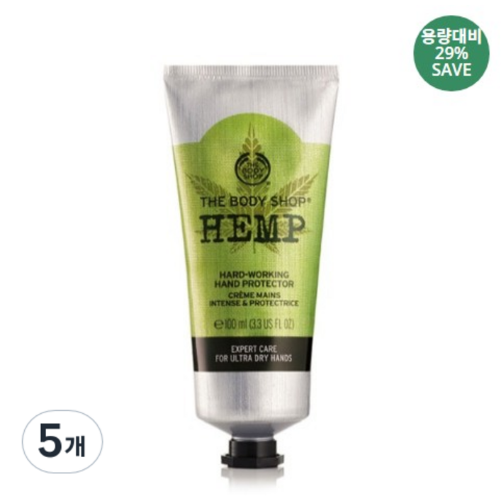 더바디샵 햄프 핸드 프로텍터, 5개, 100ml 더바디샵 햄프 핸드 프로텍터, 5개, 100ml