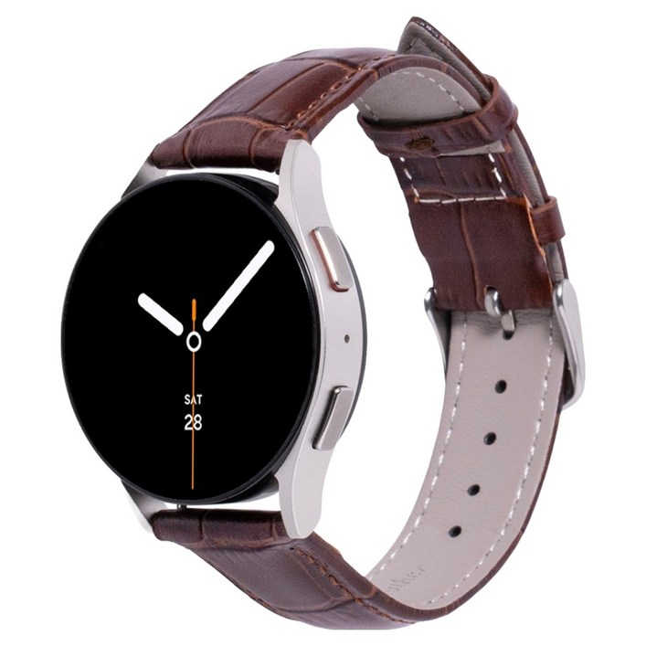 누아트 갤럭시워치 호환 스트랩 레더 밴드 일자형