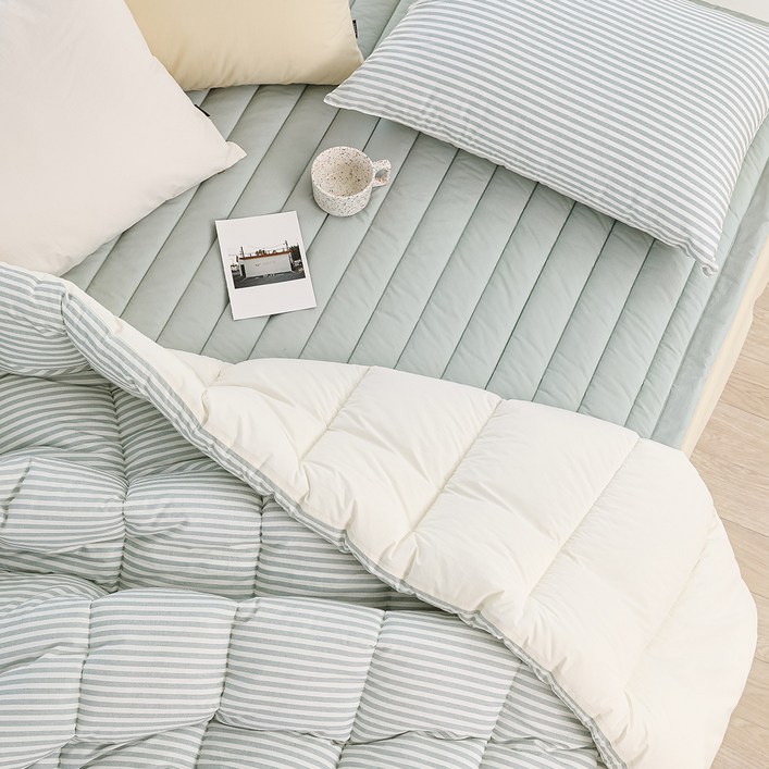 파르페by알레르망 국내 제조 크루 차렵이불  패드 세트