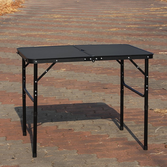 캠프빌리지 3단 높이조절 폴딩 캠핑 테이블
