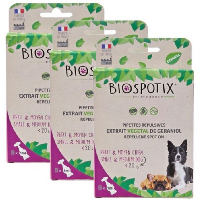 바르는 사상충 예방제품 기생충 진드기 벼룩 모기 해충방지 구충제대용 반려묘, 견, 소형,중형, 대형 바이오스파틱스, 강아지, 1ml, 15개