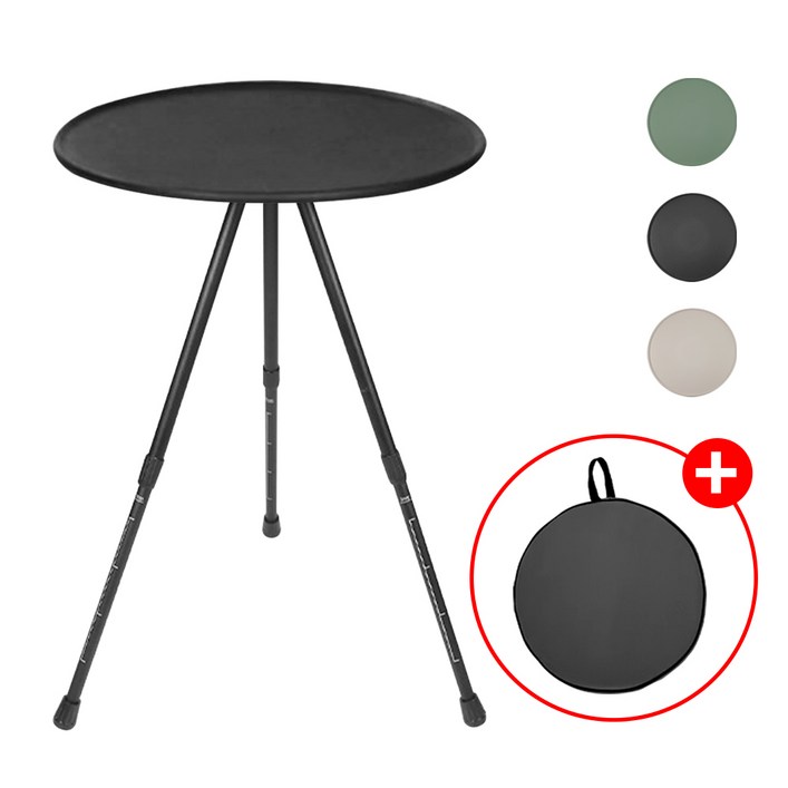 원형 캠핑 테이블 사이드 보조 경량 테이블 LUAZ-OT