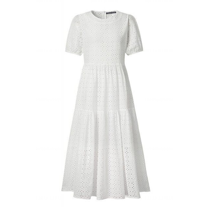 미니멈에브리데이 미니멈 에브리데이 펀칭 라운드 셔링 퍼프 원피스 EB2OW065D