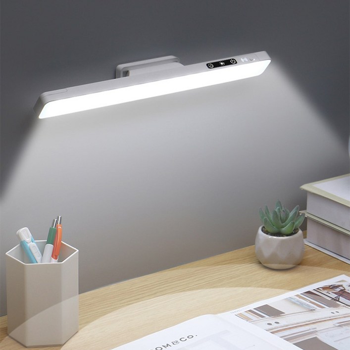사는잼 LED 독서등 화장대 조명 무선 조명등 붙이는 전등 무드등 USB 부착식 충전식 각도조절 리모컨포함