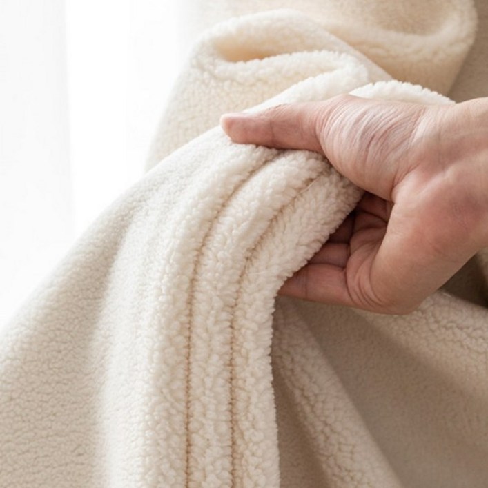 겨울 양모 방한 커튼 방풍 커텐 3중 우풍 차단