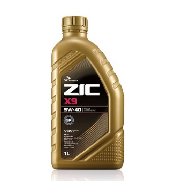 오일마트 지크 SK ZIC X9 5W40 1리터 100%합성엔진오일 가솔린 LPG