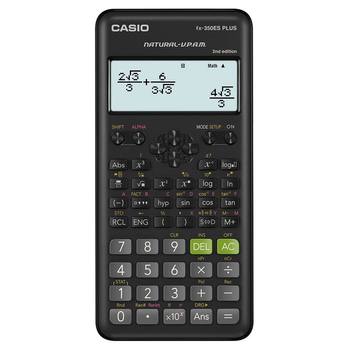 카시오 공학용 계산기 FX350ES PLUS2 분수표시, 단품