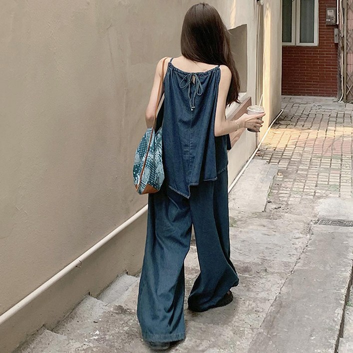 대박난박양 비올레타 데님 셋업