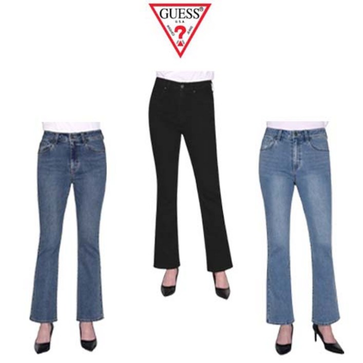 게스 여성 청바지 슬림 부츠컷 날씬한 다리