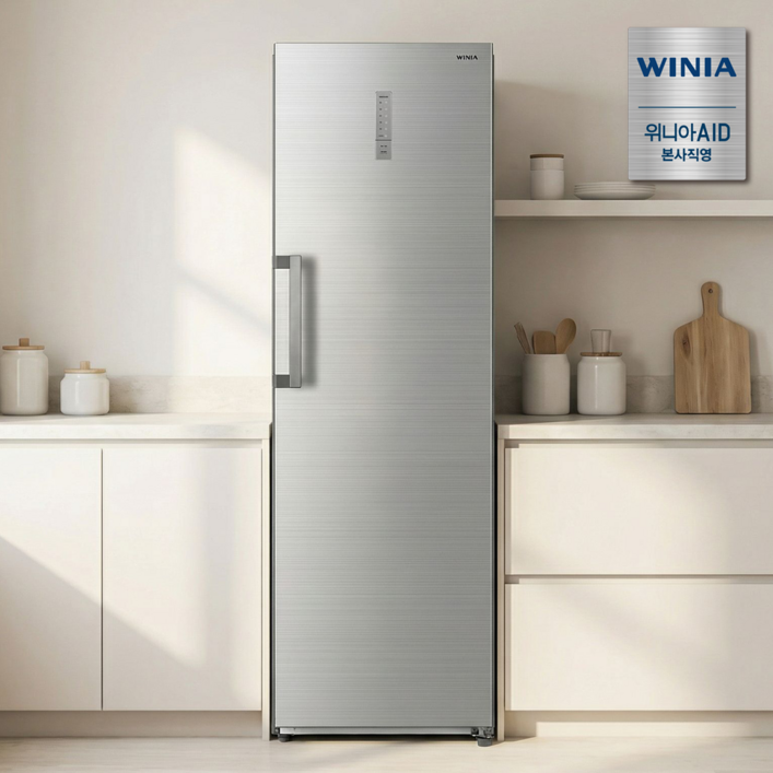 위니아 냉동고 272L WWFU276EEMYSOA 빠른 냉동 가변 도어 90도 수납