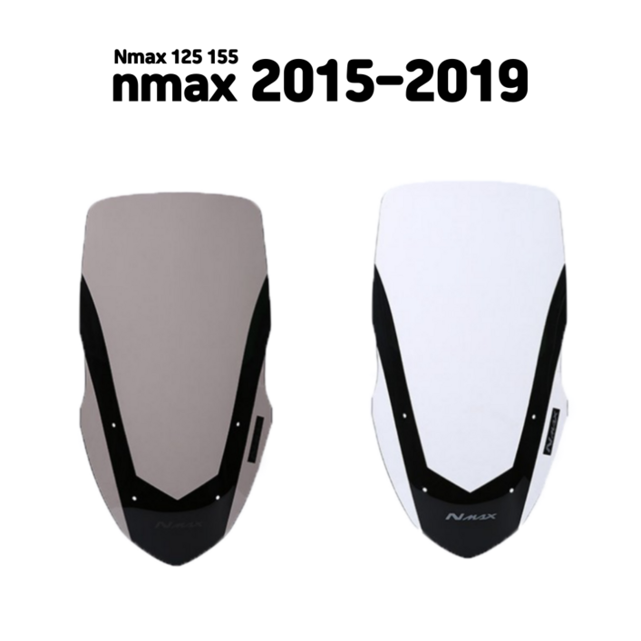 20152019 롱타입 윈드 스크린 NMAX125 NMAX155 오토바이 적용, 1개