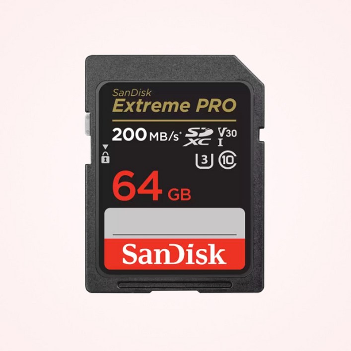 샌디스크코리아 공식인증정품   SD메모리카드 SDXC  Extreme Pro 익스트림 프로 UHSI SDSDXXU 64GB   공식수입정품 