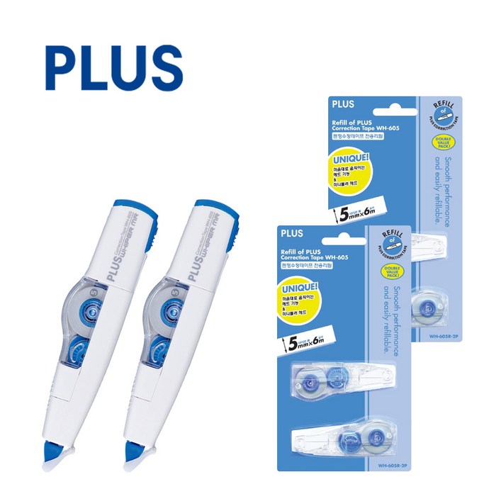 PLUS 플러스 수정테이프 본품리필 세트 PLUS 플러스 수정테이프 본품리필 세트