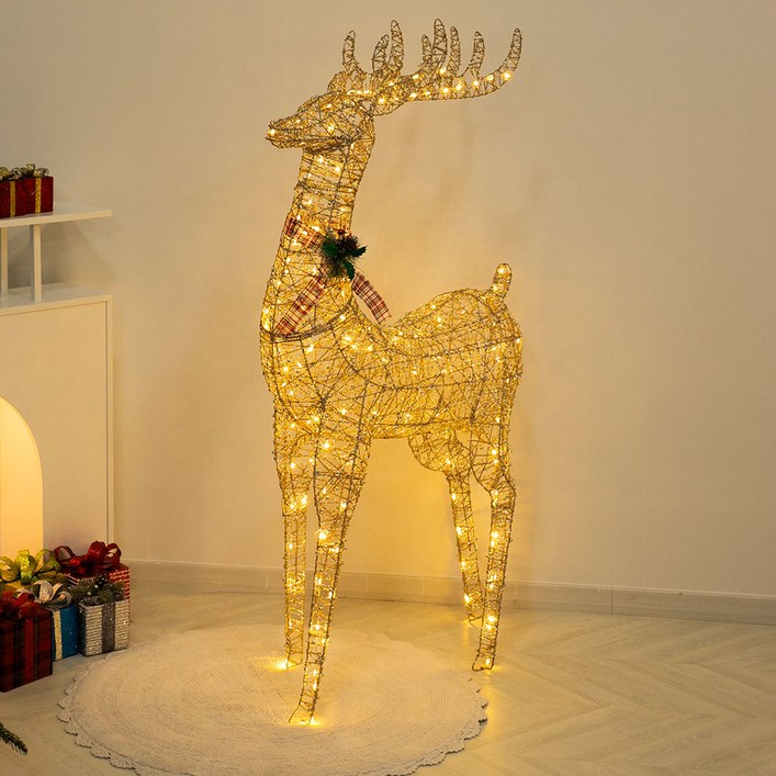 프리미엄LED 크리스마스 대형장식, 1개, B2.글리터사슴
