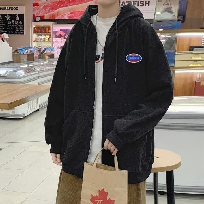 2025 가을 신상 남성 오버핏 후드집업  스트리트 패션  초특가 할인중 대형사이즈 가능  부드러운 소재 가을 아우터 추천 심플하면서 트렌디한  코디하기 쉬운