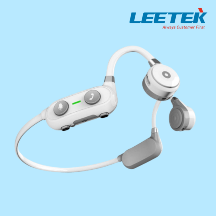 리텍 글램빗 에어진동 블루투스 이어폰, LTK100P, 2024화이트