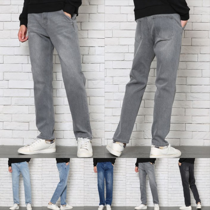 남자청바지 데일리 프리미엄 스판 워싱 데님 5종택1