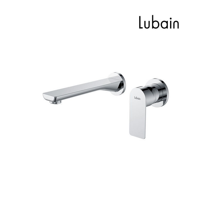 루바인 욕실 세면대 벽매립형 원홀 세면수전 크롬 FB044, 1개