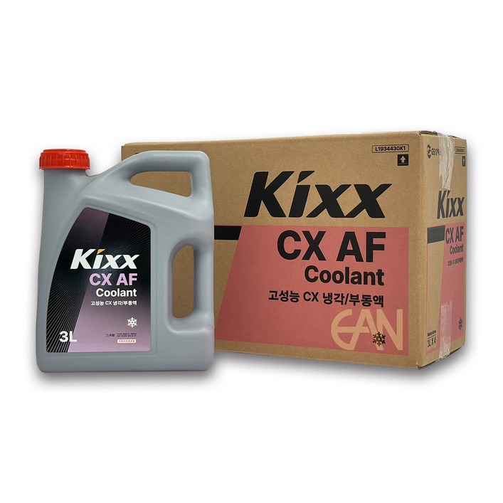 킥스 킥스CX 부동액 3L, 4개, 3L